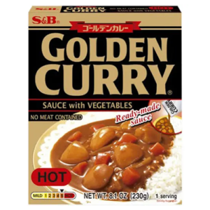 S&B Golden Hot Katsu Curry Sauce With Vegetables230g